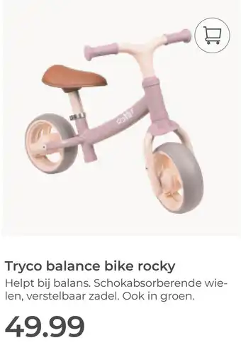 Prenatal Tryco balance bike rocky aanbieding