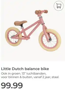 Prenatal Little Dutch balance bike aanbieding