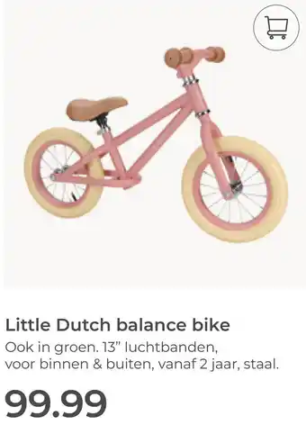 Prenatal Little Dutch balance bike aanbieding