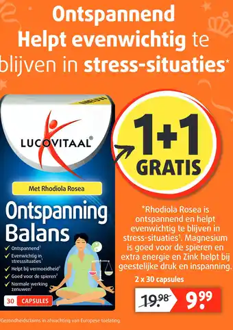 Lucovitaal Ontspanning balans ans aanbieding