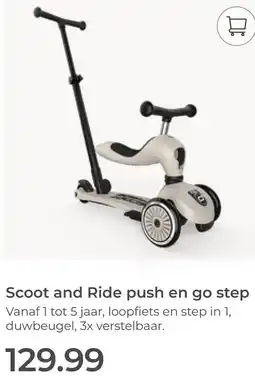 Prenatal Scoot and Ride push en go step aanbieding