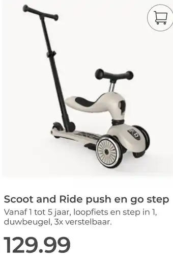 Prenatal Scoot and Ride push en go step aanbieding