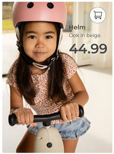 Prenatal Helm Ook in beige. aanbieding