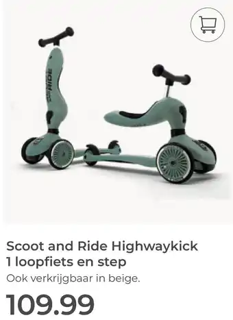 Prenatal Scoot and Ride Highwaykick 1 loopfiets en step aanbieding