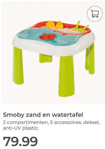 Prenatal Smoby zand en watertafel aanbieding