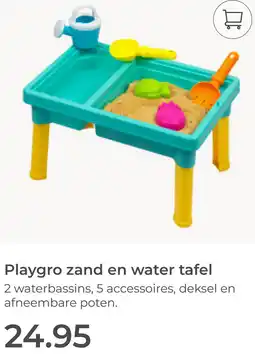Prenatal Playgro zand en water tafel aanbieding