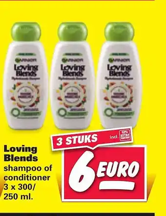 Nettorama Loving blends 3x300/250 ml aanbieding