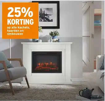 GAMMA 25% korting op alle kachels, haard en onbouwen aanbieding