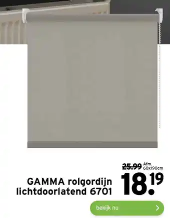 GAMMA Relgordijn lichtdoorlatend 6701 aanbieding