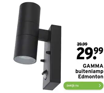 GAMMA Buitenlamp Edmonton aanbieding