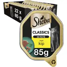 Jumbo Sheba Kattenvoer Classic - Adult - Natvoer - Kip - kuipje aanbieding