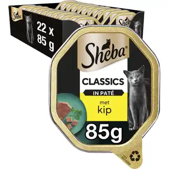 Jumbo Sheba Kattenvoer Classic - Adult - Natvoer - Kip - kuipje aanbieding