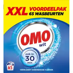 Jumbo Omo XXL Waspoeder Wit 65 Wasbeurten aanbieding