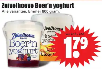 Dirk Zuivelhoeve boer'n yoghurt 800 gram aanbieding