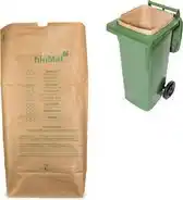 Bol.com Biomat - Composteerbare containerzakken - Papier - 1 laags - 240 liter - 25 stuks aanbieding
