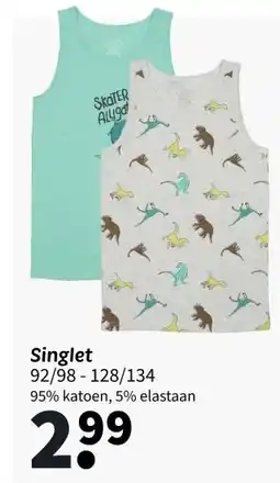 Wibra Singlet aanbieding