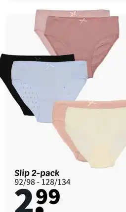 Wibra Slip 2-pack aanbieding
