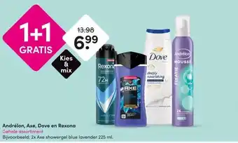 DA Andrélon, Axe, Dove en Rexona Gehele assortiment aanbieding