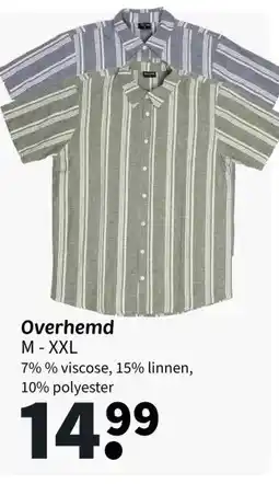 Wibra Overhemd M-XXL aanbieding