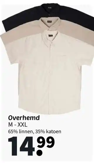 Wibra Overhemd M - XXL aanbieding