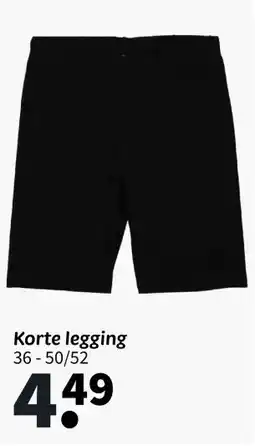 Wibra Korte legging aanbieding