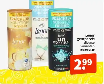 Wibra Lenor geurparels aanbieding