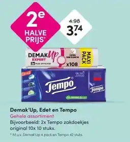 DA Demak'Up, Edet en Tempo Gehele assortiment aanbieding