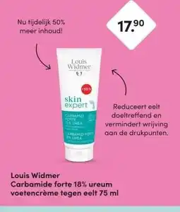 DA Louis Widmer Carbamide forte 18% ureum voetencrème tegen eelt 75 ml aanbieding