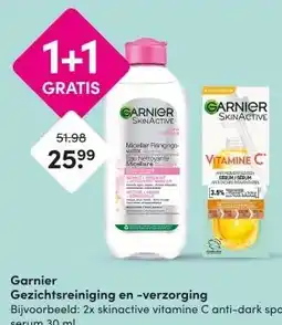 DA Garnier Gezichtsreiniging en -verzorging aanbieding