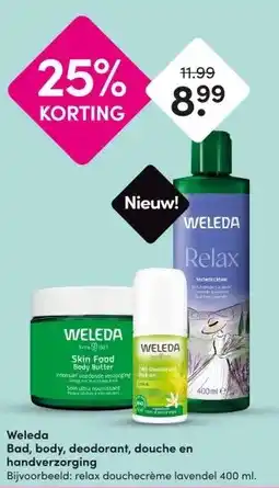 DA Weleda Bad, body, deodorant, douche en handverzorging aanbieding