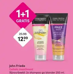 DA John Frieda  Gehele assortiment aanbieding