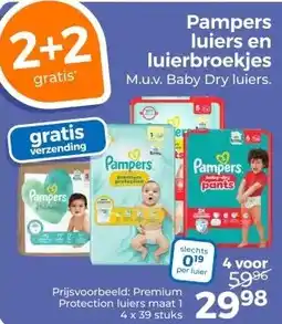 Trekpleister Pampers luiers en luierbroekjes aanbieding