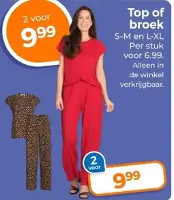 Trekpleister Top of broek aanbieding