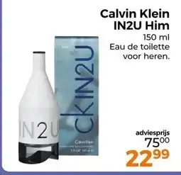 Trekpleister Calvin Klein IN2U Him 150 ml Eau de toilette voor heren. aanbieding