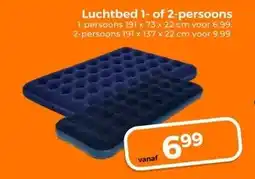Trekpleister Luchtbed 1- of 2-persoons 1-persoons aanbieding