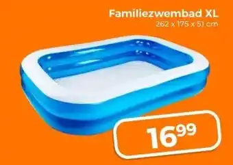 Trekpleister Familiezwembad XL 262 x 175 x 51 cm aanbieding