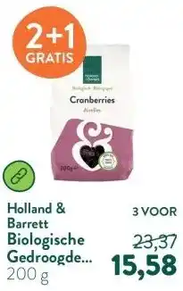 Holland & Barrett Biologische Gedroogde Cranberries aanbieding