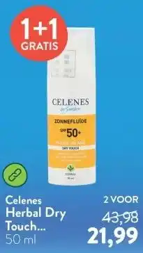 Holland & Barrett Herbal Dry Touch Zonnefluïde SPF50+ aanbieding