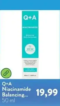 Holland & Barrett Niacinamide Balancing Facial Sunscreen SPF50 aanbieding