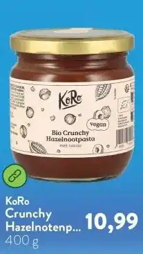 Holland & Barrett Crunchy Hazelnotenpasta aanbieding