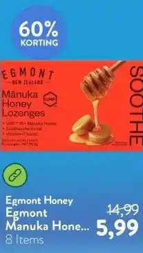 Holland & Barrett Egmont Manuka Honey Zuigtabletten – 8 stuks aanbieding