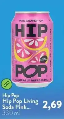 Holland & Barrett Hip Pop Living Soda Pink Grapefruit aanbieding