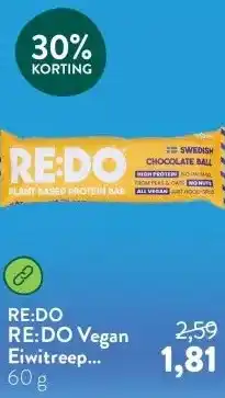 Holland & Barrett RE:DO Vegan Eiwitreep Swedish Chocolate Ball aanbieding