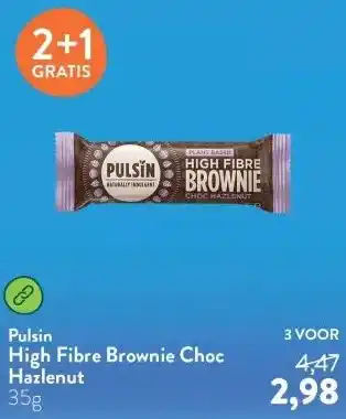 Holland & Barrett High Fibre Brownie Choc Hazlenut aanbieding