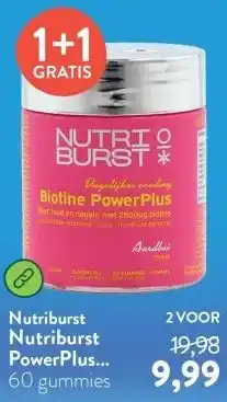 Holland & Barrett Nutriburst PowerPlus Biotine 2500mcg - 60 gummies aanbieding