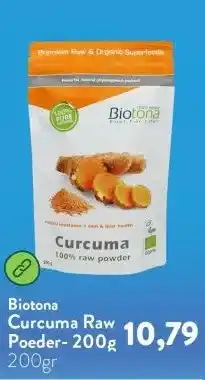 Holland & Barrett Curcuma Raw Poeder- 200g aanbieding