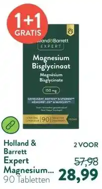 Holland & Barrett Expert Magnesium Bisglycinaat 150mg aanbieding