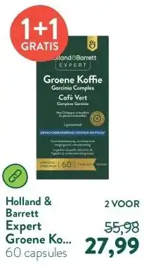 Holland & Barrett Expert Groene Koffie Complex met Chilipeper Liposomaal aanbieding