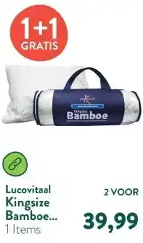 Holland & Barrett Kingsize Bamboe Kussen aanbieding