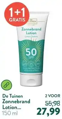 Holland & Barrett Zonnebrand Lotion SPF50 aanbieding